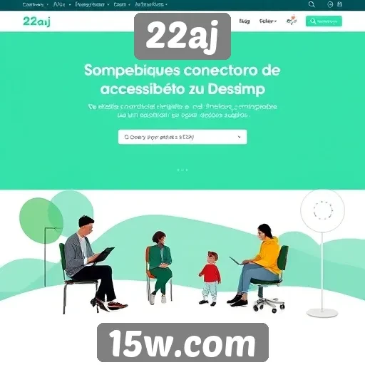Acessibilidade e inclusão no site 22aj